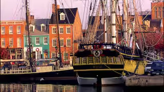 Baltimore's colorful Inner Harbor waterfront